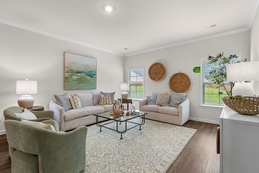 Furnished interior view inside a new home in , Yemassee (Image 6).