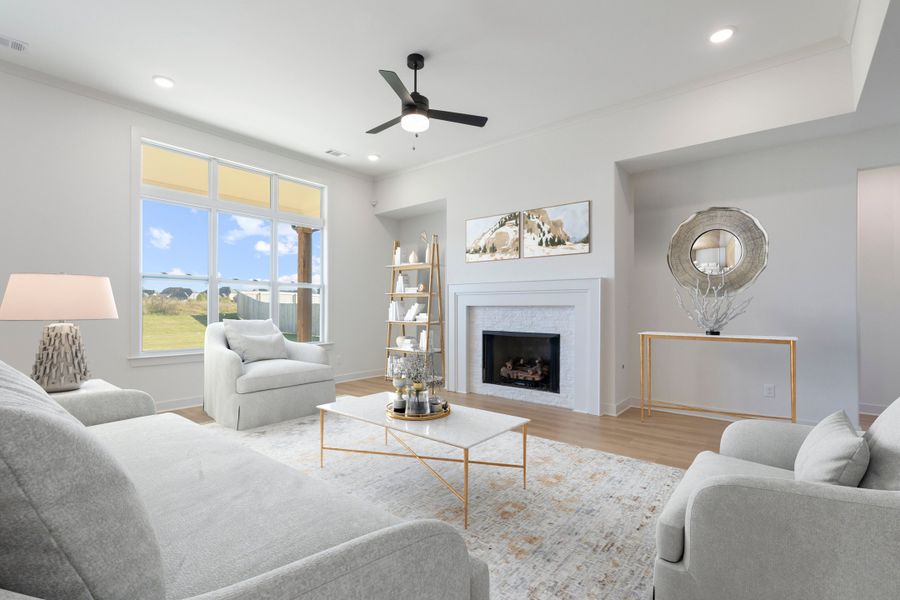 Furnished interior view inside a new home in White Oak, Arlington (Image 7). Furnished interior view inside a new home in White Oak, Arlington (Image 7).