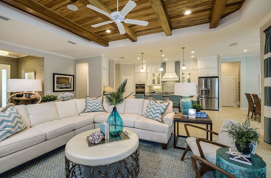 Representative furnished interior of a home built from the Kiawah 2 by Neal Communities in Grand Palm, Venice (Image 6).
