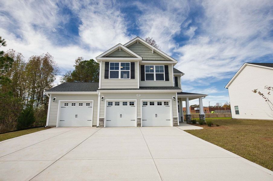Elevation K with 3-Car Garage Elevation K with 3-Car Garage