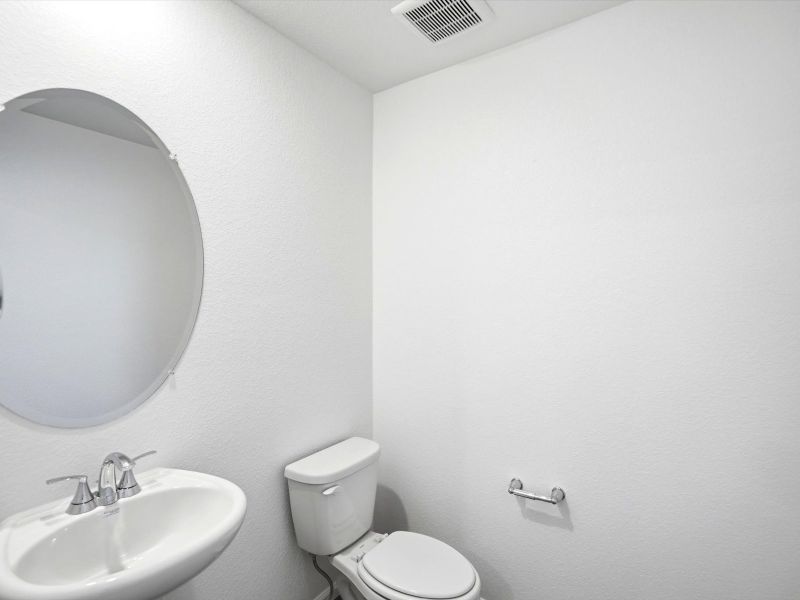 Furnished interior view inside a new home in Skyview at High Point, Aurora (Image 7).