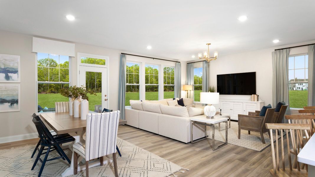 Furnished interior view inside a new home in Spring Village, Angier (Image 16). Furnished interior view inside a new home in Spring Village, Angier (Image 16).