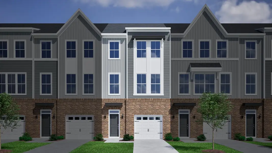 Representative exterior photo of a completed home built from the Corabell 3-Story 1-Car Garage - Vanguard Collection by Mungo Homes in Vista at Cane Bay, Summerville, SC (Image 3).