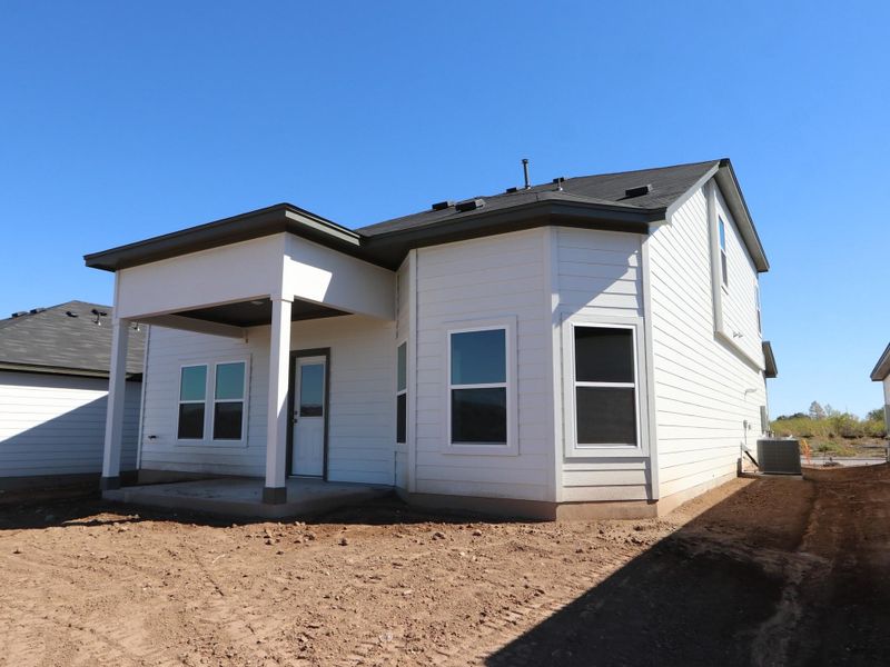 Exterior details and patio area of a home in Marble Creek Crossing, Austin (Image 2).