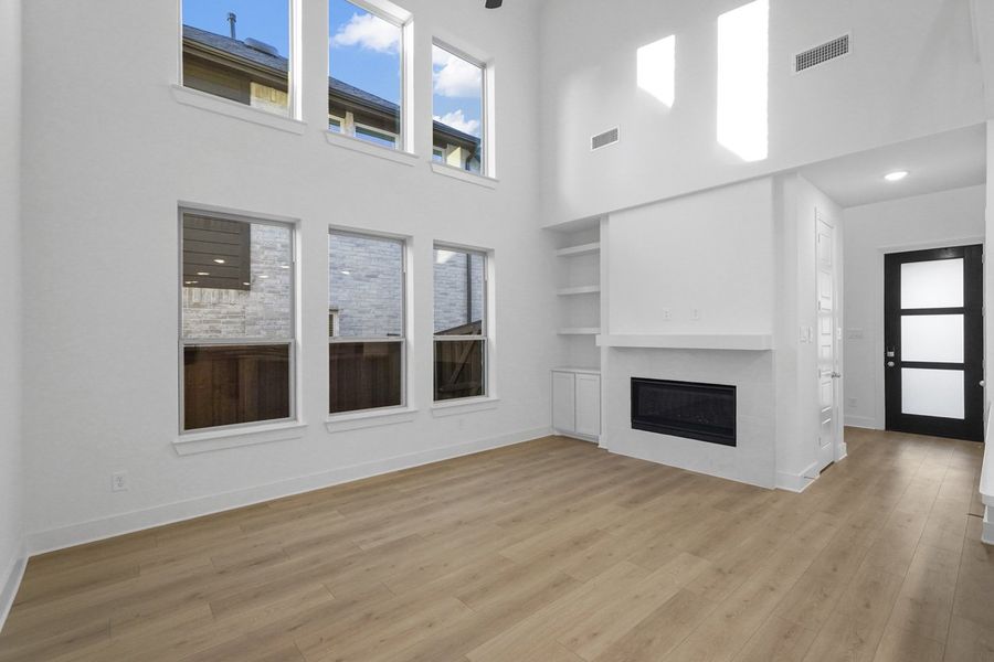 Representative Family Room - some options shown