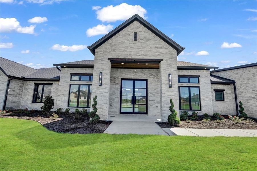 Front exterior of a new home in , Aledo, TX, highlighting curb appeal (Image 29).
