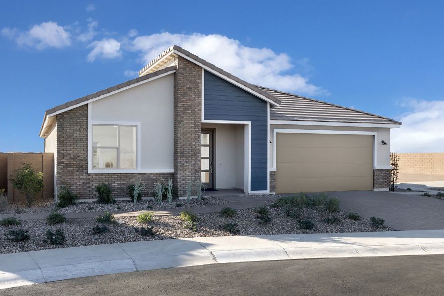 Representative exterior photo of a completed home built from the Ash by Mattamy Homes in Bella Vista Farms, Queen Creek, AZ (Image 19). Representative exterior photo of a completed home built from the Ash by Mattamy Homes in Bella Vista Farms, Queen Creek, AZ (Image 19).