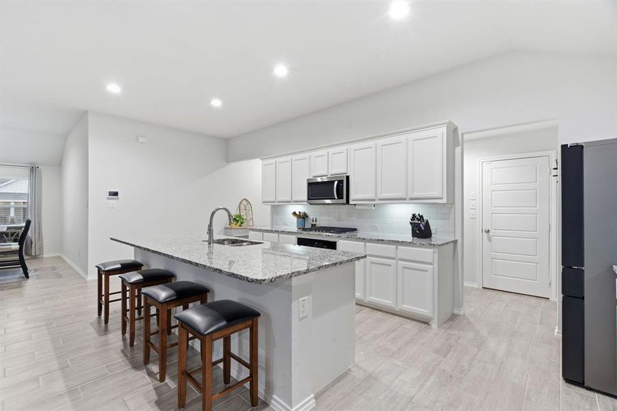 Furnished interior view inside a new home in , Azle (Image 10).