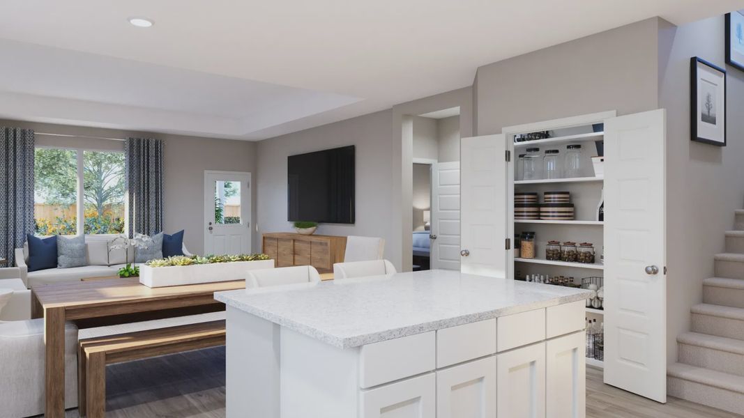 Representative furnished interior of a home built from the The Tivoli by Legend Homes in Sycamore Landing, Fort Worth (Image 8).