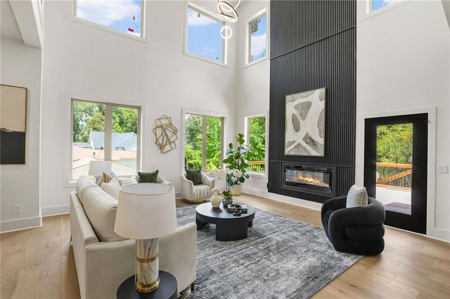 Furnished interior view inside a new home in , Atlanta (Image 6).