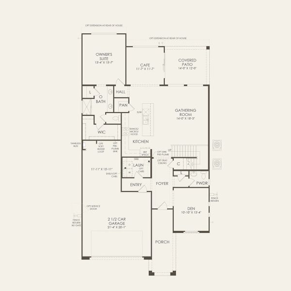 2D floor plan layout of this home in Jorde Farms, Queen Creek, AZ (Image 23).