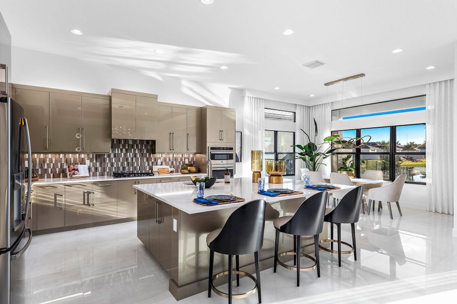 Representative furnished interior of a home built from the Caroline Grande by GL Homes in Valencia Grand (55+), Boynton Beach (Image 7).