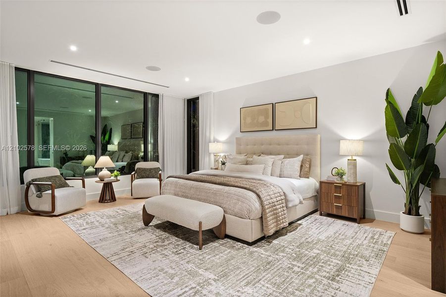 Furnished interior view inside a new home in , Miami (Image 79).