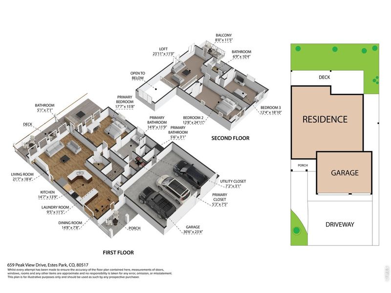 2D floor plan layout of this home in , Estes Park, CO (Image 5).