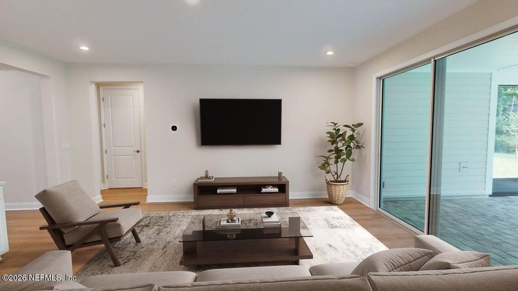 Furnished interior view inside a new home in RiverTown - WaterSong, St. Johns (Image 6).