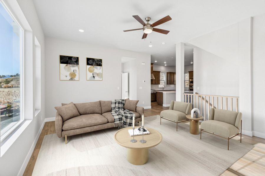Furnished interior view inside a new home in Trailside at Cottonwood Creek, Colorado Springs (Image 9).