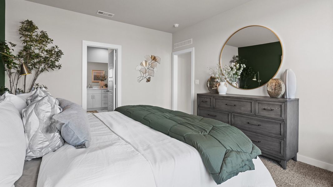 Furnished interior view inside a new home in Mustang Ridge, Andrews (Image 11).