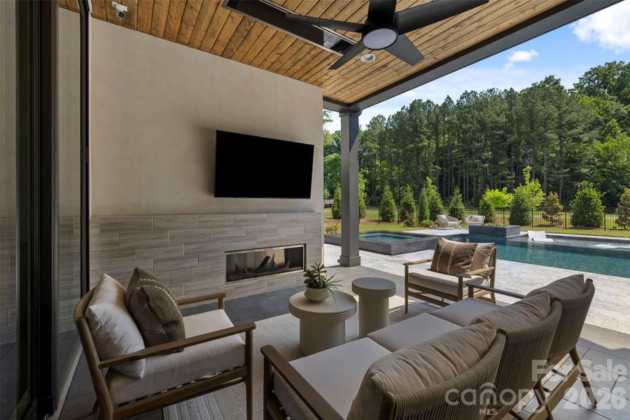 Exterior details and patio area of a home in , Charlotte (Image 21). Exterior details and patio area of a home in , Charlotte (Image 21).
