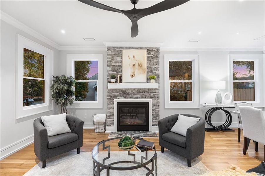Furnished interior view inside a new home in , Decatur (Image 6).