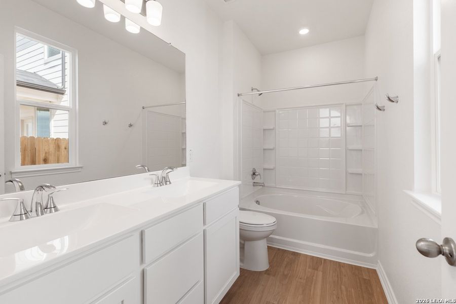 Furnished interior view inside a new home in Legend Heights, New Braunfels (Image 7).
