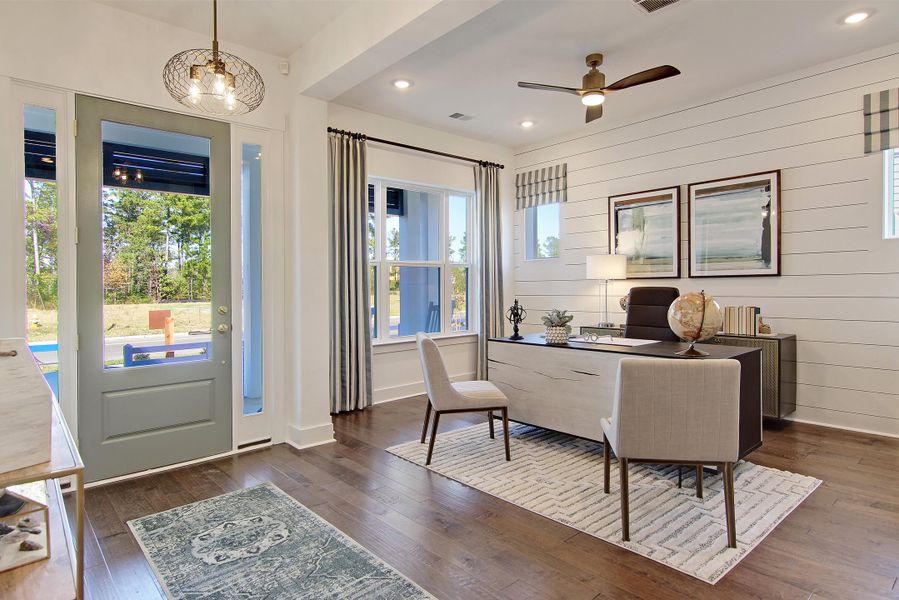 Furnished interior view inside a new home in Point Hope - Village Collection, Charleston (Image 7).