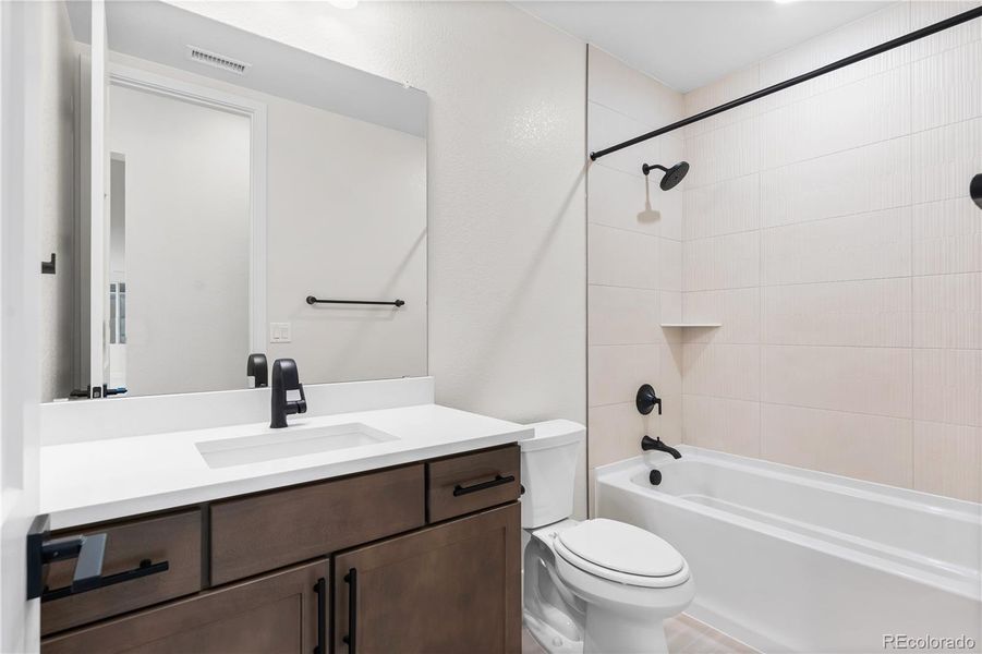 Furnished interior view inside a new home in Luxe at The Canyons, Castle Pines (Image 12).
