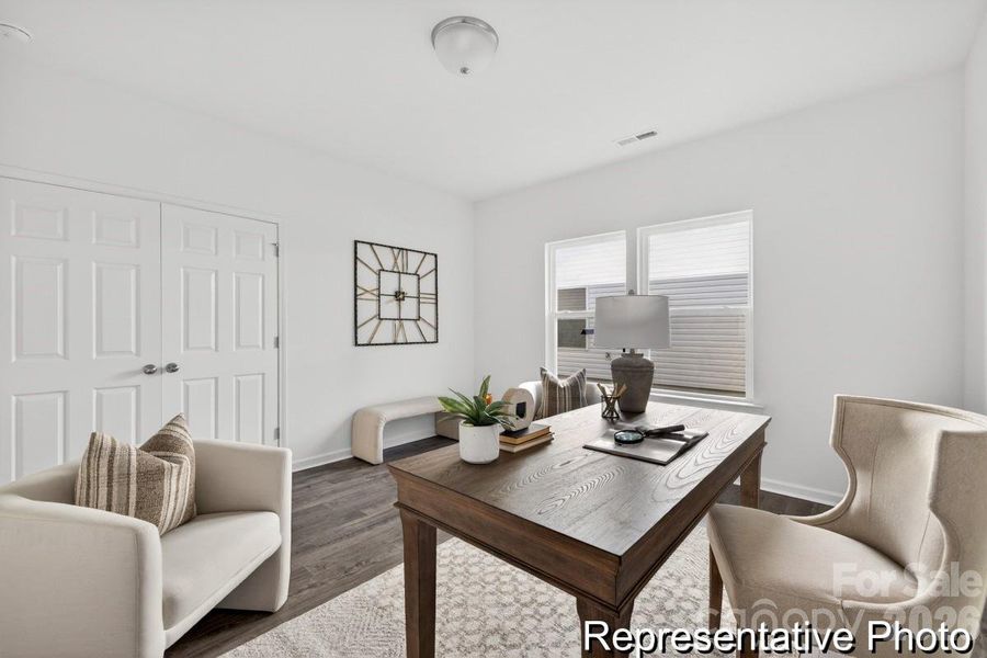 Furnished interior view inside a new home in Morgan Hills, Albemarle (Image 17).