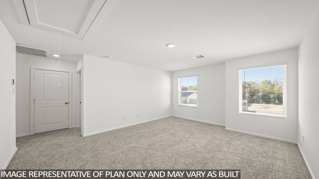Representative unfurnished interior of a home built from the Plan by D.R. Horton in Mill Creek, Magnolia (Image 23). Representative unfurnished interior of a home built from the Plan by D.R. Horton in Mill Creek, Magnolia (Image 23).