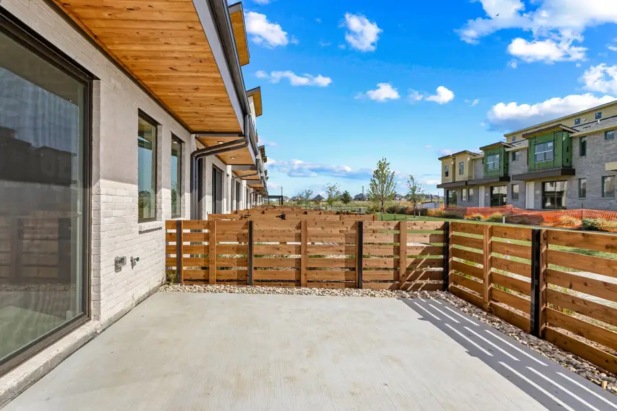 Exterior details and patio area of a home in Ten Mile Creek, Celina (Image 3).