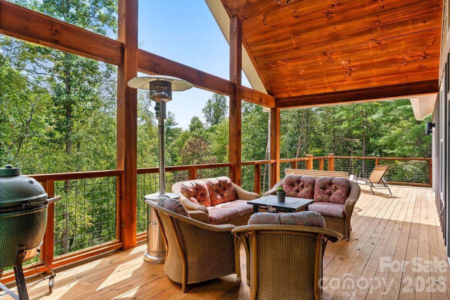 Exterior details and patio area of a home in , Hendersonville (Image 24).