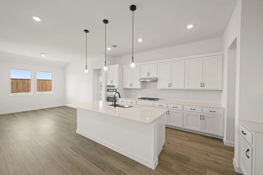 Open Kitchen-Dining Room featuring the Harmony Collection
