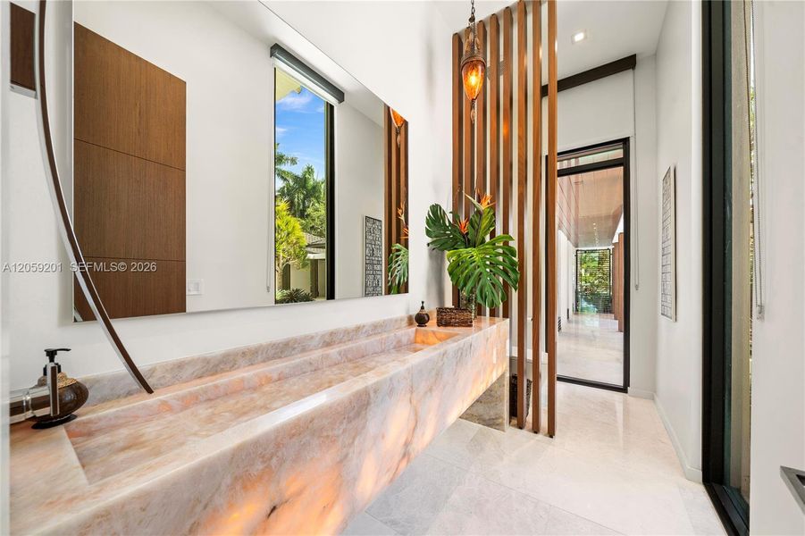 Furnished interior view inside a new home in , Coral Gables (Image 8).