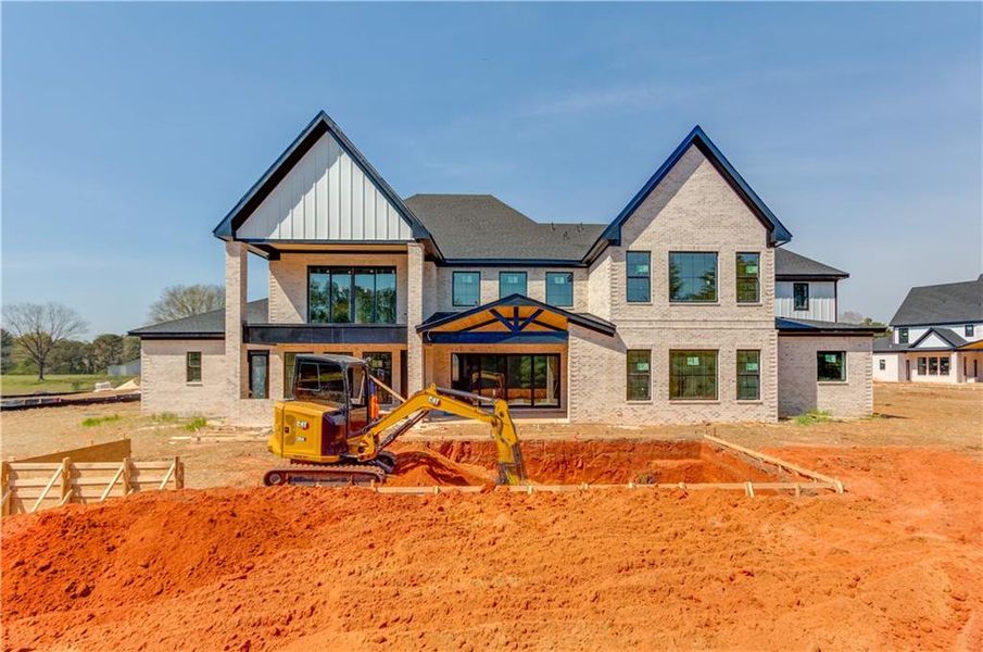 In-progress construction of a new home in , Buford, GA (Image 23).