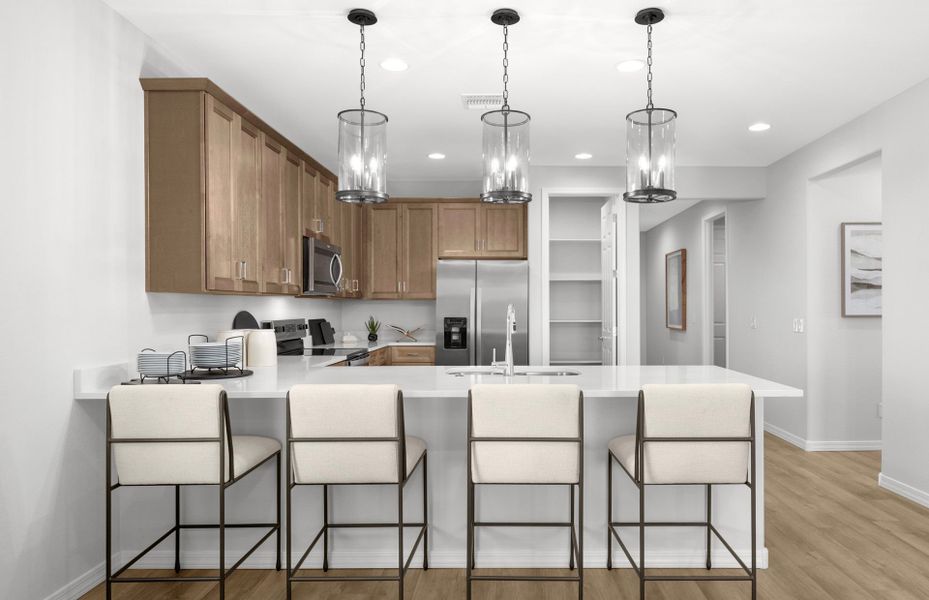 Representative furnished interior of a home built from the Vervain by Pulte Homes in Hayden Estates, Buckeye (Image 18).