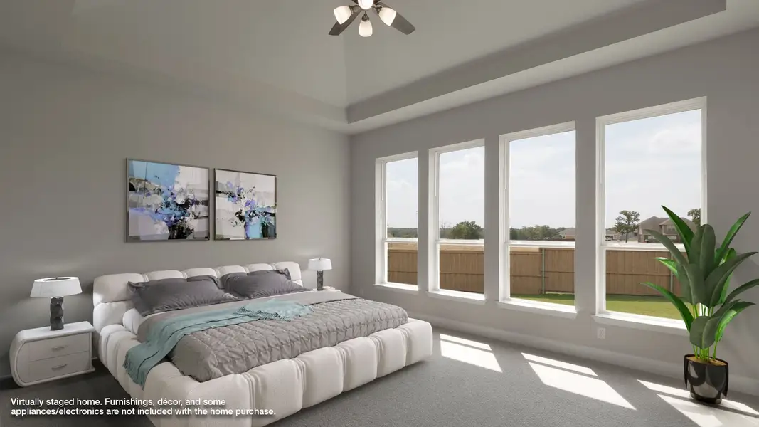 Furnished interior view inside a new home in Parkside on the River West, Georgetown (Image 5).