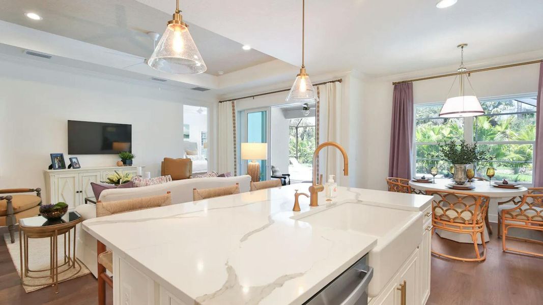 Furnished interior view inside a new home in Windward Real Estate and Homes for Sale in Sarasota, FL - Neal Communities, Lakewood Ranch (Image 16).
