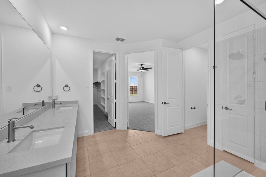 Furnished interior view inside a new home in Cross Creek Meadows, Celina (Image 10).