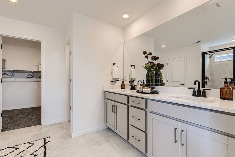 Representative furnished interior of a home built from the Ridgway by Taylor Morrison in The Fields at Looking Glass Town Collection, Parker (Image 26).