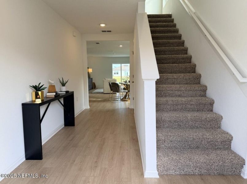 Furnished interior view inside a new home in The Arbors, Jacksonville (Image 5). Furnished interior view inside a new home in The Arbors, Jacksonville (Image 5).
