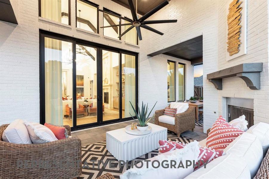 Exterior details and patio area of a home in Mosaic, Celina (Image 2).