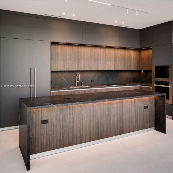 Furnished interior view inside a new home in , Key Biscayne (Image 10).