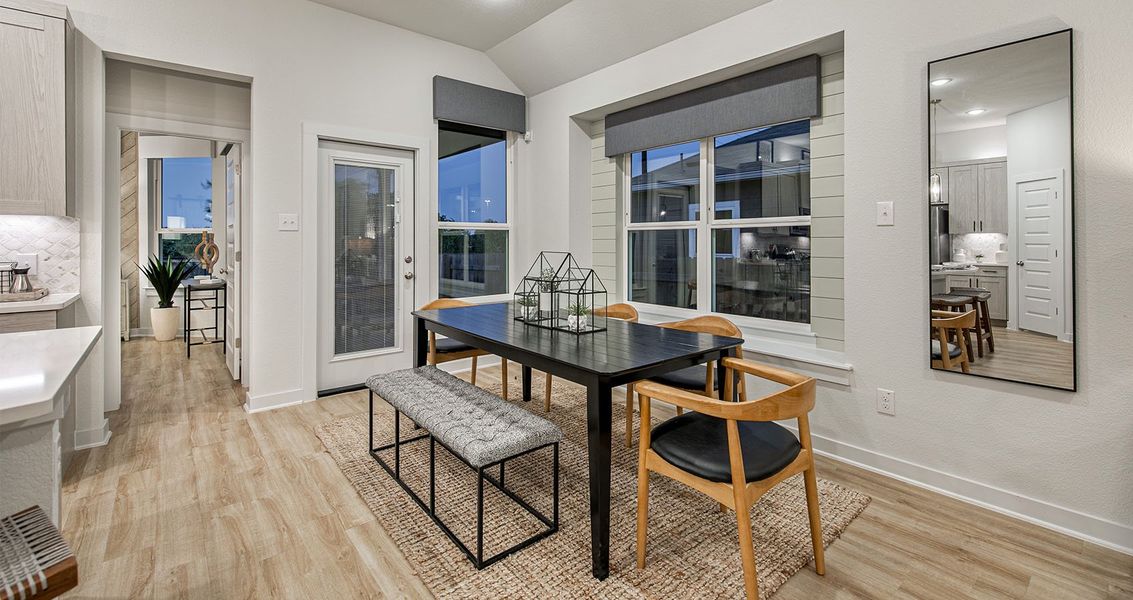Furnished interior view inside a new home in Meyer Ranch, New Braunfels (Image 10).