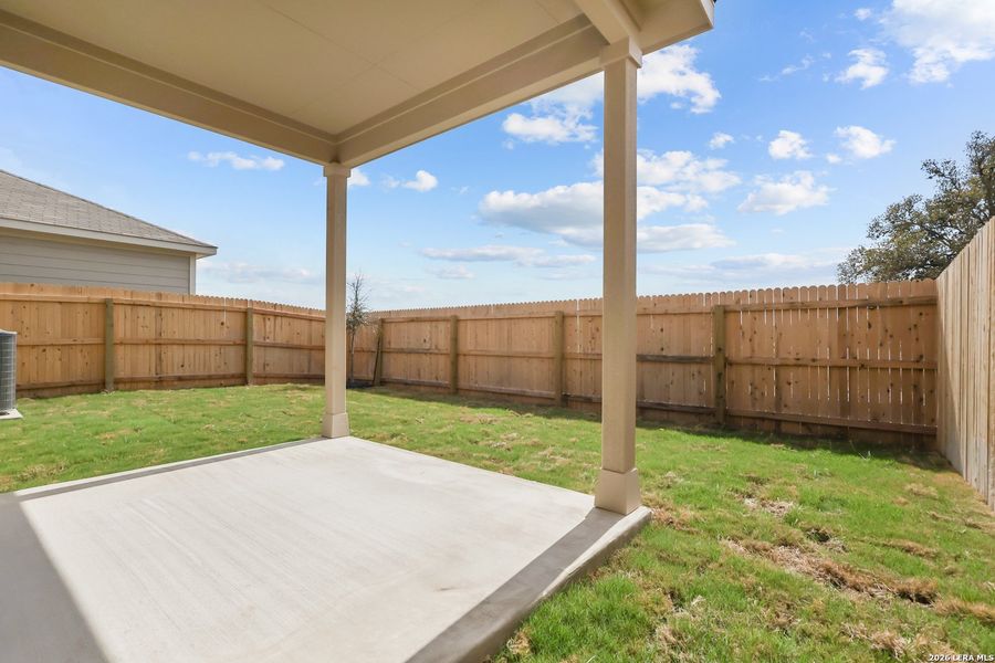 Exterior details and patio area of a home in Senna, Leon Valley (Image 18).