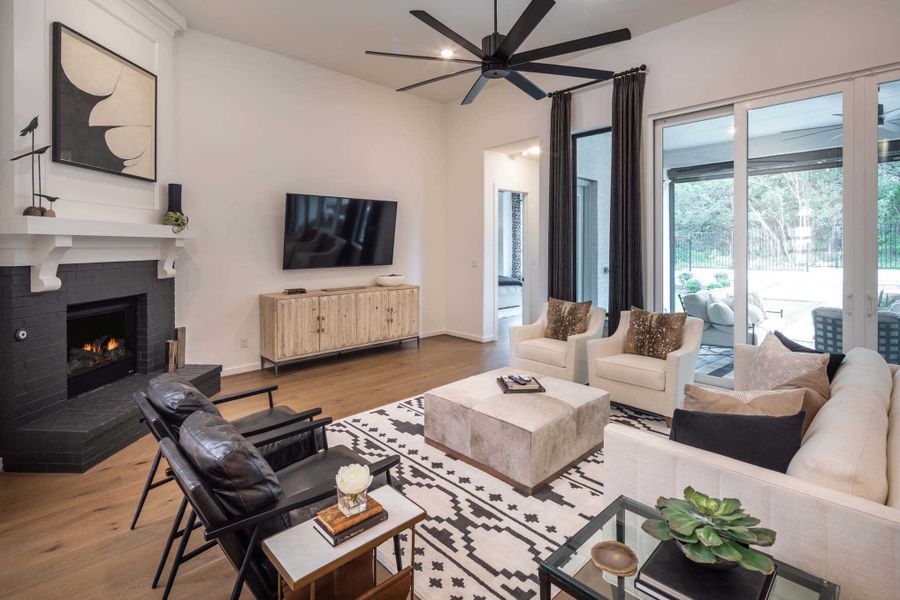 Representative Family Room - some options shown