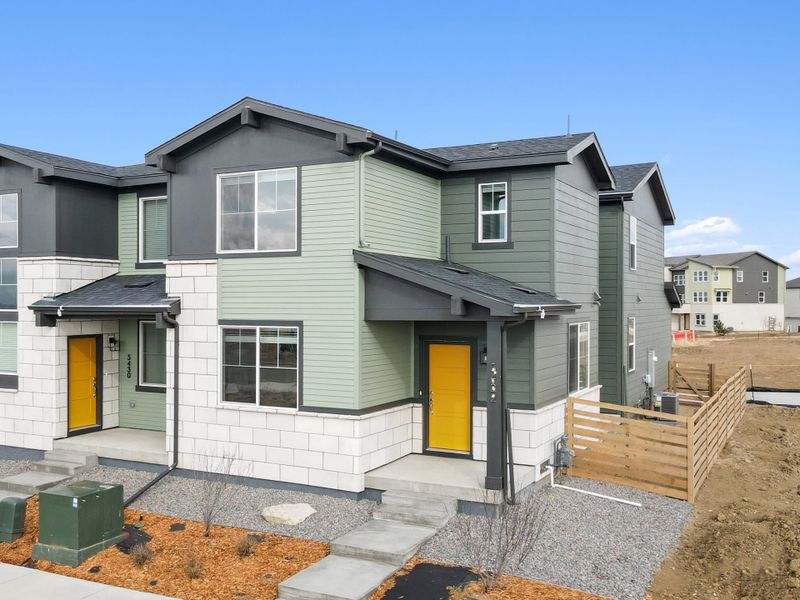Exterior details and patio area of a home in Windler, Aurora (Image 23).