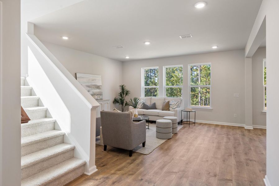 Furnished interior view inside a new home in The Oaks, Goose Creek (Image 16).