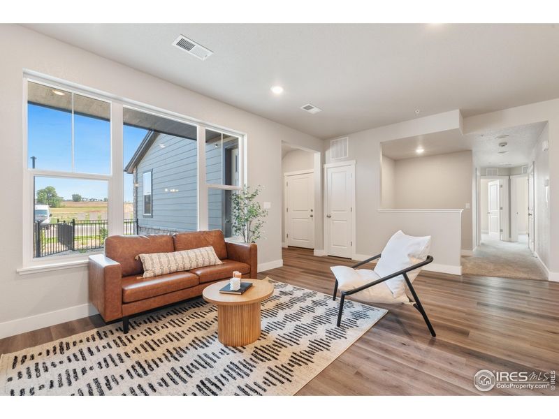 Furnished interior view inside a new home in Wilder at Timnath Ranch, Timnath (Image 6). Furnished interior view inside a new home in Wilder at Timnath Ranch, Timnath (Image 6).