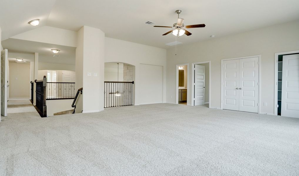 Upstairs loft space