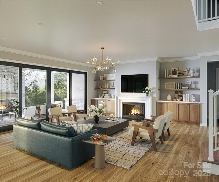 Furnished interior view inside a new home in , Charlotte (Image 6). Furnished interior view inside a new home in , Charlotte (Image 6).