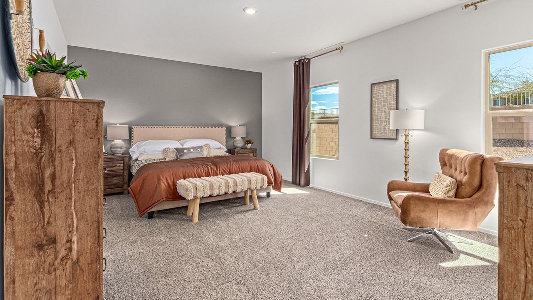 Furnished interior view inside a new home in Saguaro Bloom, Marana (Image 18). Furnished interior view inside a new home in Saguaro Bloom, Marana (Image 18).